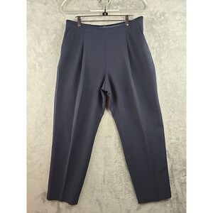 Lafayette 148 New York Dress Pants Women's Large Blue  31x27 Straight Leg Pocket